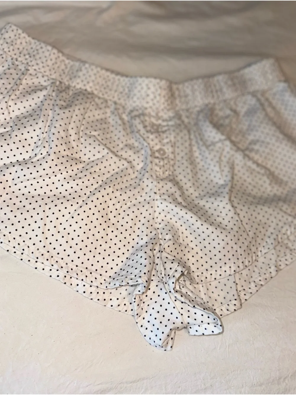 Wild Fable Black and White Polka Dot Sleep Shorts